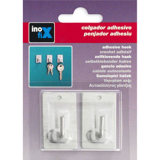 COLGADOR ADHESIVO INOX (ref.2040)