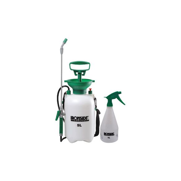 PULVERIZADOR PRESION SET IRONSIDE 5 LT + 1 L MANUAL